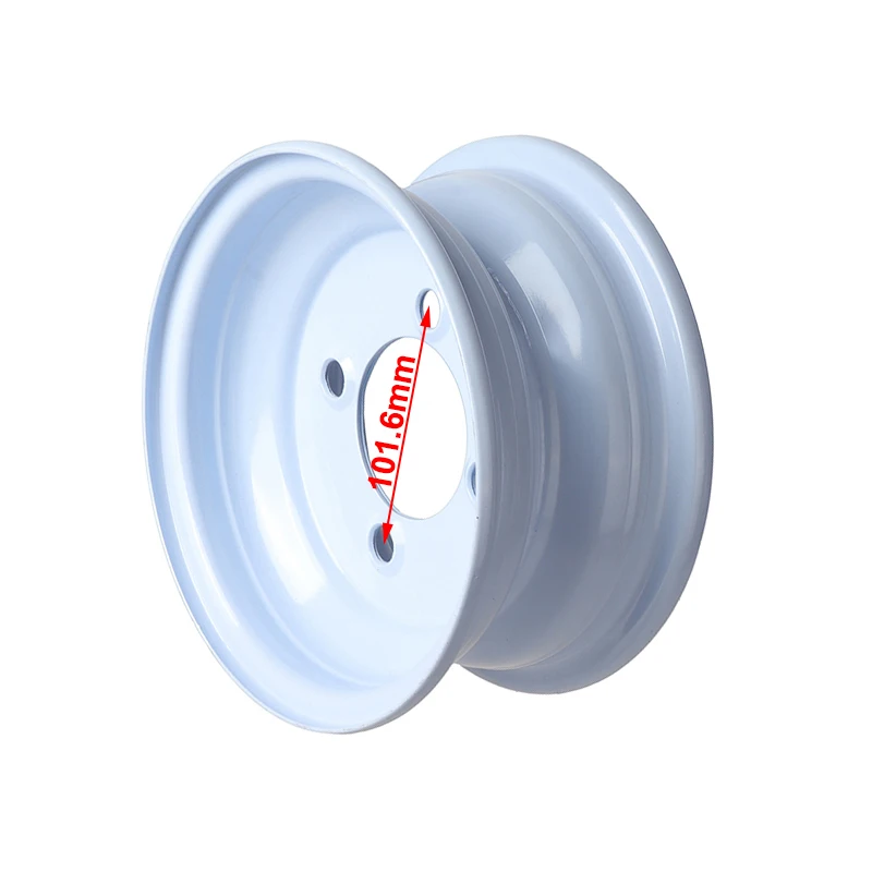 8 Inch 4 Hole Wheel Hubs 8x3.75 Wheel Rims for Golf Cart Lawn Mower Trailer Hand Cart Agricultural Forestry Machinery Parts
