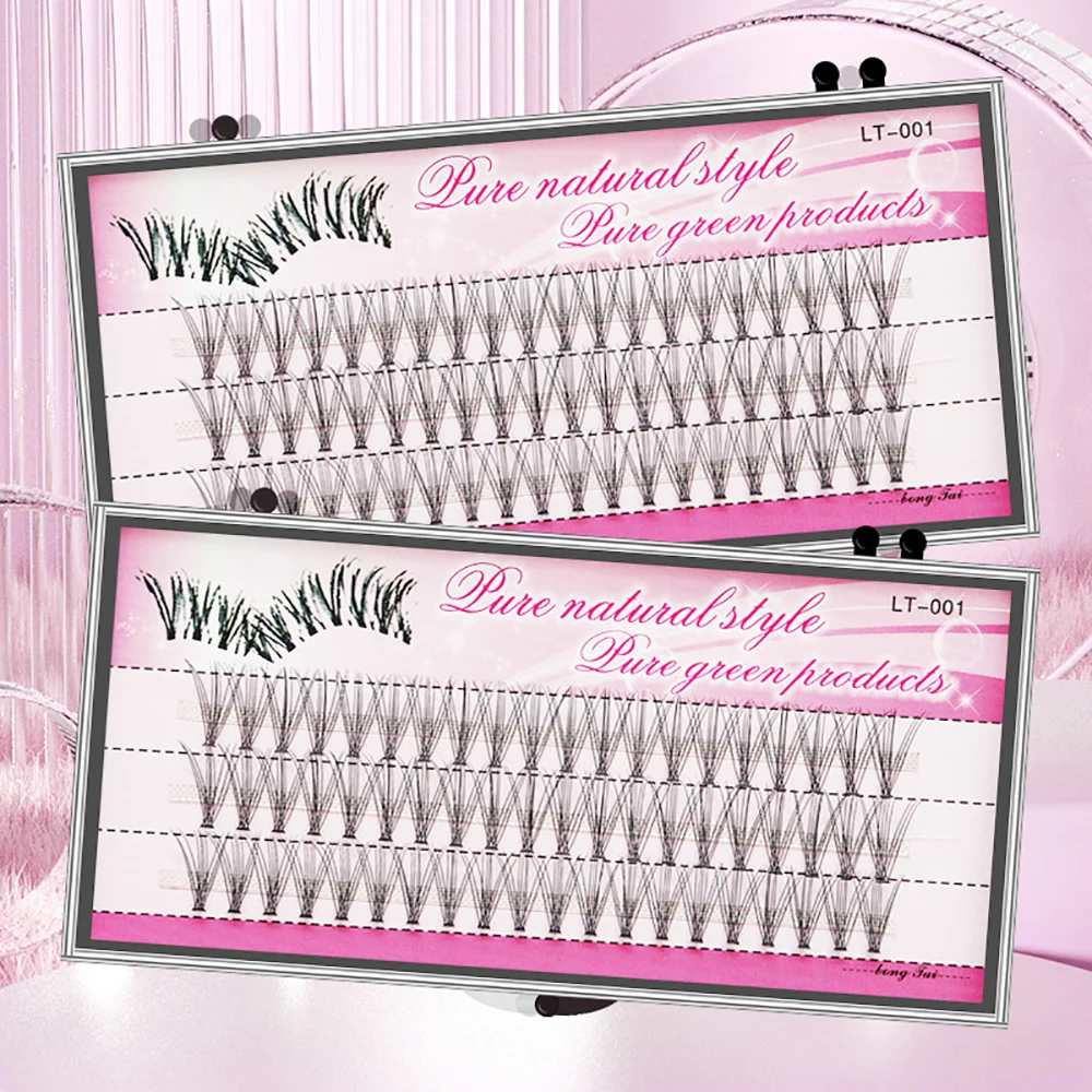 10D Cluster Mink Eyelashes 1 Box/60 Bundles 3D Individual Natural Eyelash extension makeup Tools Lashes wholesale