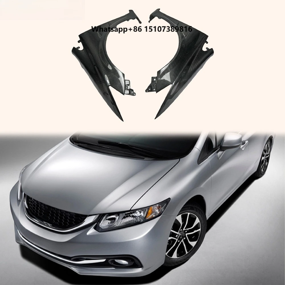 For 9th Civic 2012-2014 FB2 FB4 FB6 JS Vented Wider Front Fender +20mm