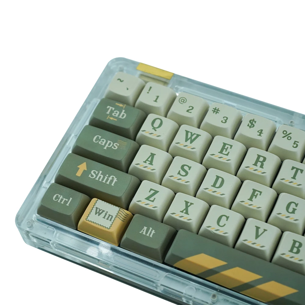 XDA PBT Keycaps Dye Sub Keycap Mailman Theme Retro Personalized For Cherry Mx Switch Mechanical Keyboard Wooting GMK67 Key Caps