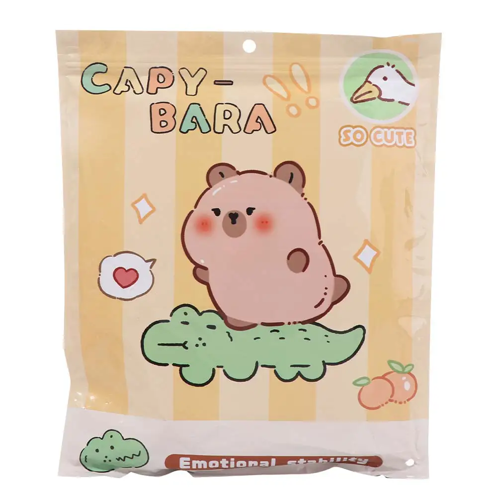 Set Alat Tulis Capybara Multifungsi Stiker Pita Pengikat Penggaris Alat Tulis Kartun Hadiah Keberuntungan Buku Catatan Paket Hadiah Capybara Lucu