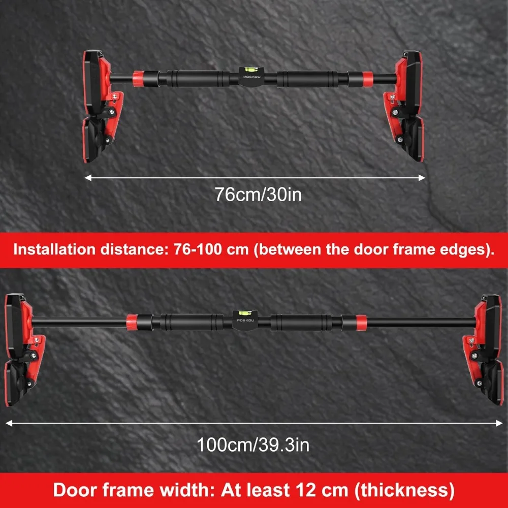 المدخل سحب ما يصل بار لا مسامير معدات الصالة الرياضية المنزلية 76-100 سنتيمتر قابل للتعديل قوة التدريب اللياقة البدنية #4