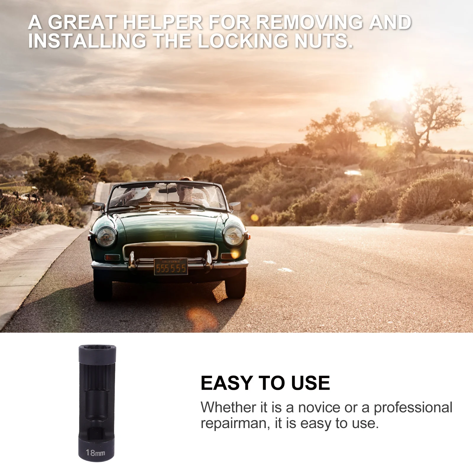 

1Pcs Strut Nut Socket Heavy Duty Front Suspension Locking Nut Removal Install Tool Car Repair Accessories Car Accessories