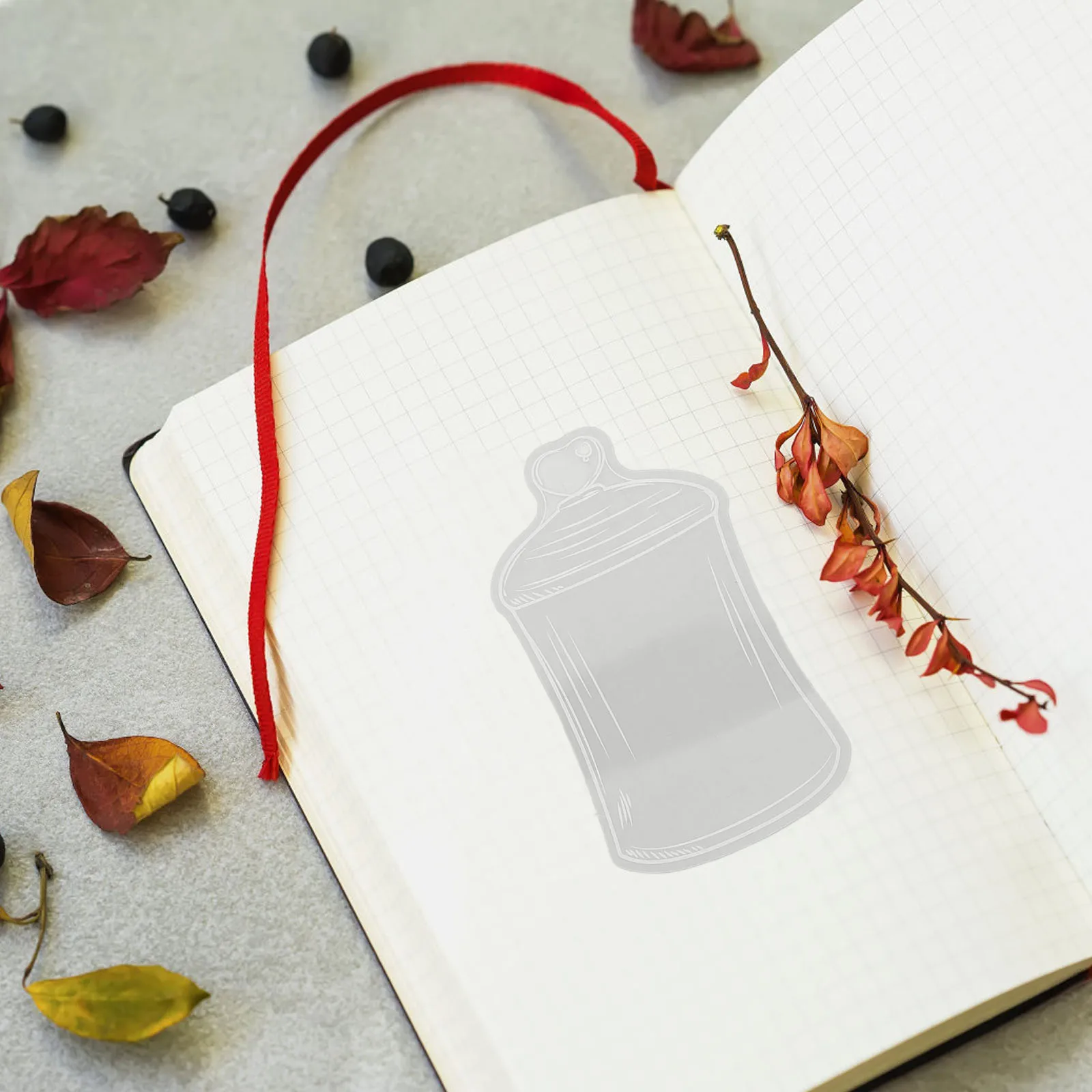 

Automatic Blank Bookmark Student for The Pet Clear Bookmarks with Dried Flowers