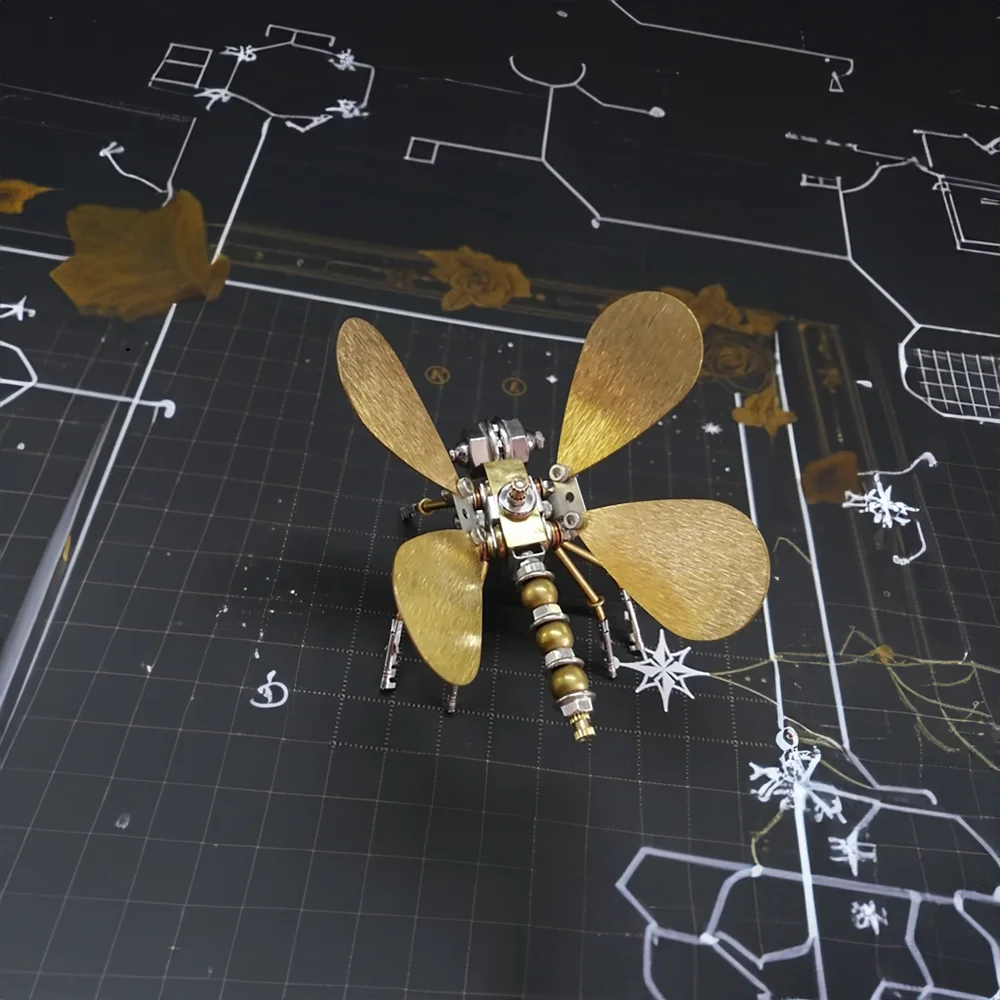 3D Insect Butterfly Puzzle Steampunk Metal Model Puzzle DIY Craft Kit Great Gifts for Teens and Adults Personalized Ornament