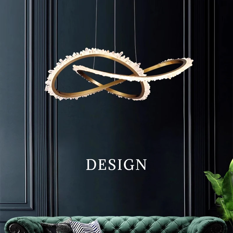 

Ceiling Chandelier Crystal Living Room Chandelier Nordic Hanging Lamp Loft Kitchen Island Luxury Pendant Light Lighting Lustre