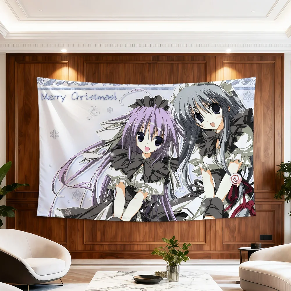 Kawaii Moe Drop Flag Anime Zimmer Wohnheim Y2k Candy Party Hogar Nachttisch Wohnzimmer Wandbehang Mädchen Korie Deko Riko Banner Geschenk – Detail 6