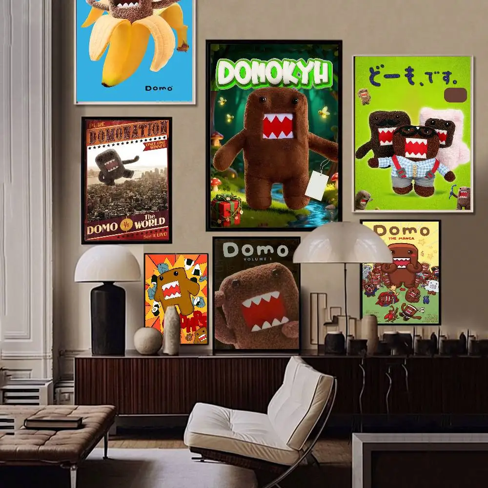 Cute Domo-Kun Classic Movie Classic Vintage Posters Whitepaper Prints Posters Artwork Kawaii Room Decor