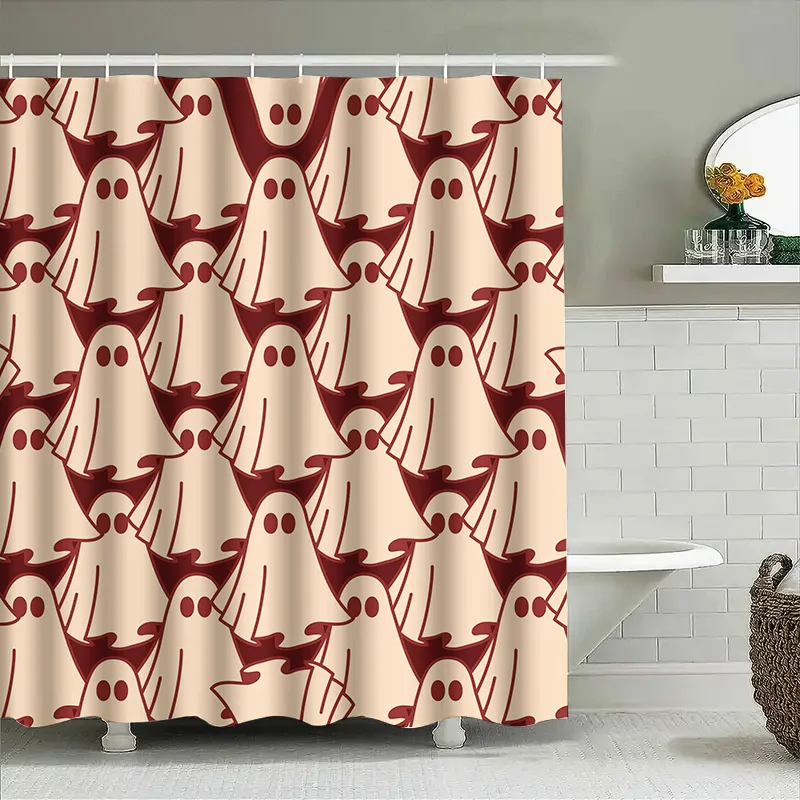 

Tuniu милый призрак занавеска для душа забавный Хэллоуин декор для ванной комнаты для детей подростков взрослых