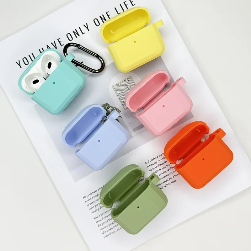 لينة سيليكون سماعات حالات ل Airpods برو 2 Airpods حافظة سماعات الرأس حافظة واقية ل أبل Airpods 4/3 Airpod يغطي