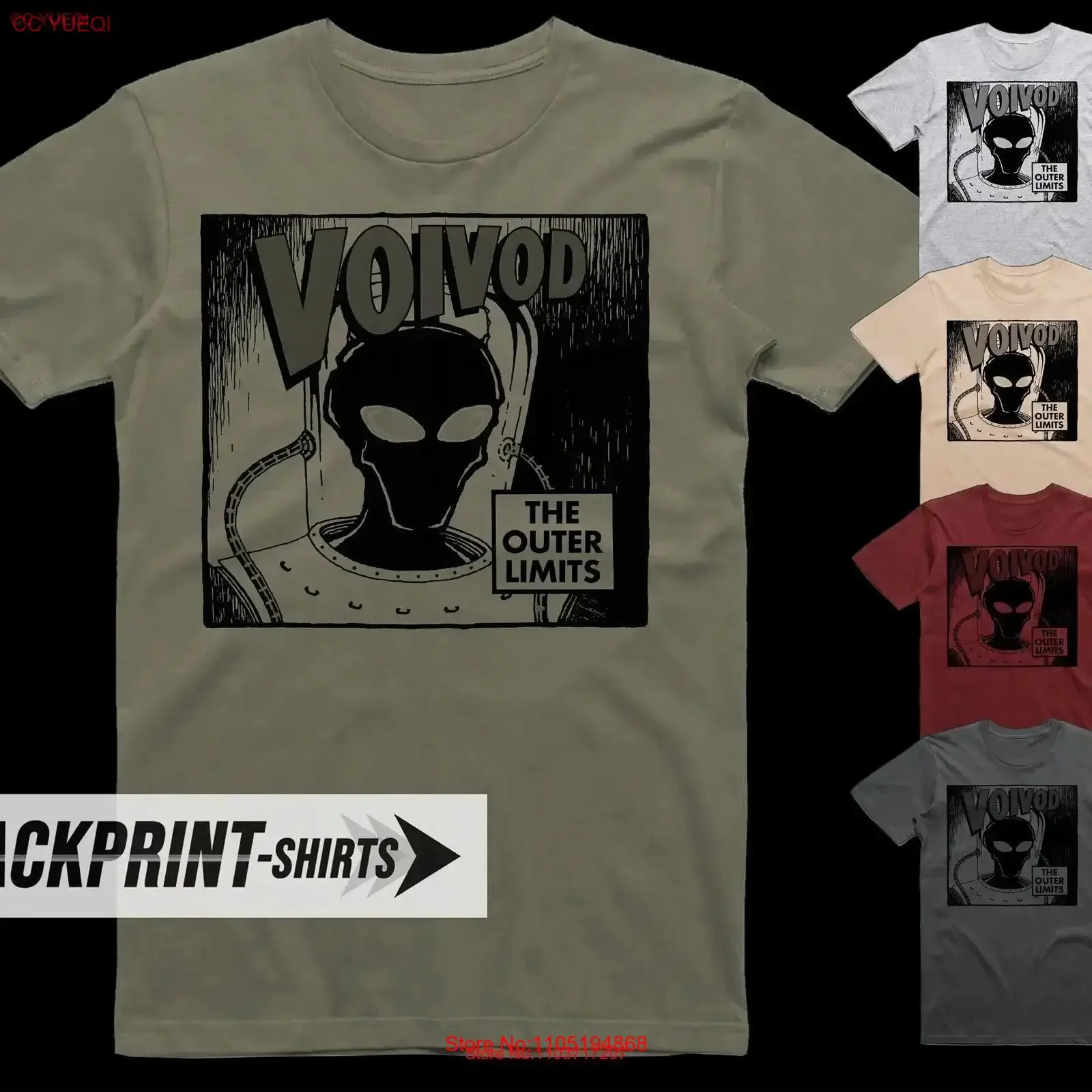 

Voivod The Outer Limits T Shirt cotton Men's all sizes S 5XL 18 colors poster band album cover vintage Washed graphic Stretched