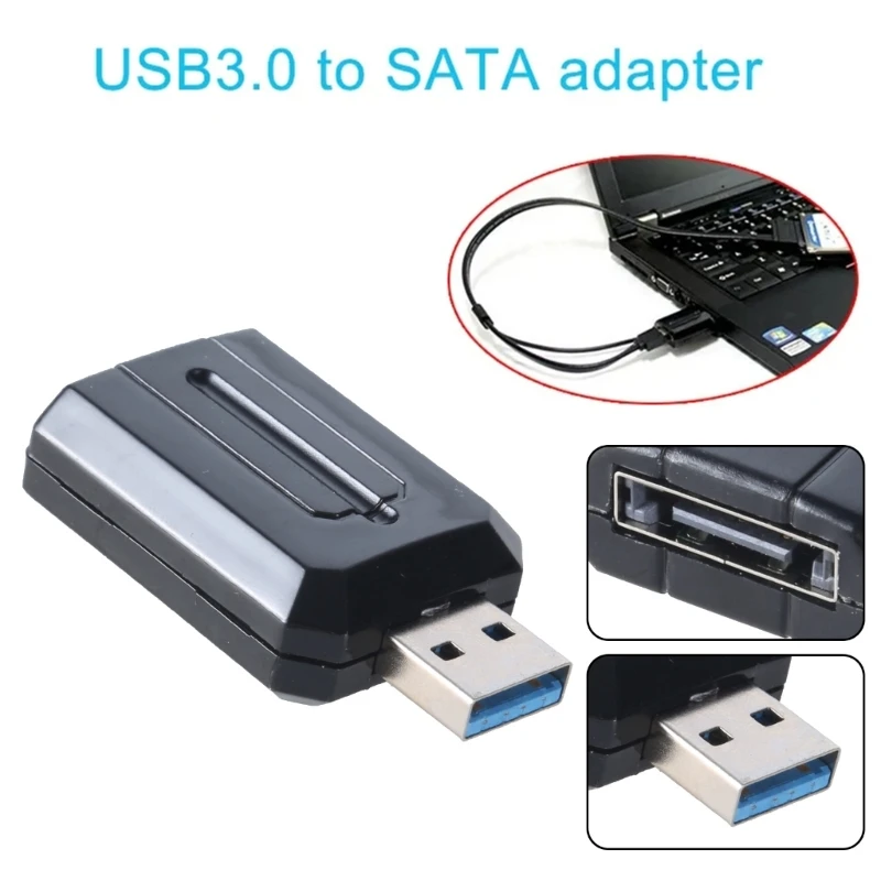 USB 3.0 to SATA /eSATA  Adapter for 2.5in and 3.5in Hard Drives and High Speed Transfer Rate of up to 3Gbps F19E