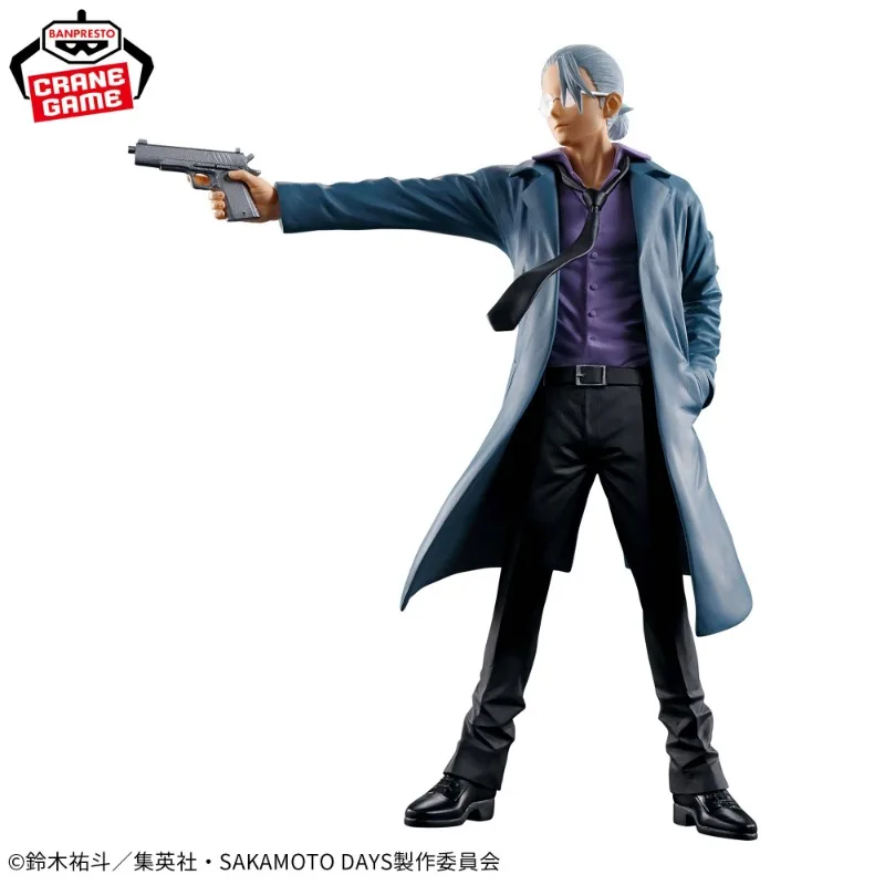 En Stock Bandai BANPRESTO Anime SAKAMOTO DAYS SAKAMOTO TARO FIGURE figura de acción 22CM juguetes de PVC para niños regalo de coleccionista