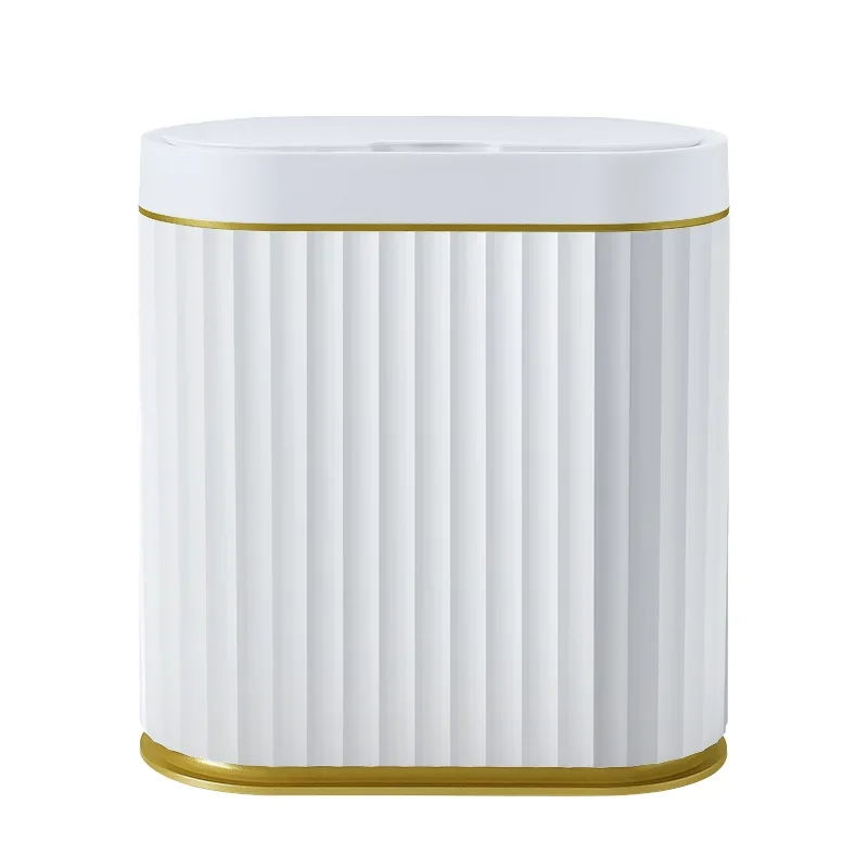 Smart ABS Trash Can Touchless Sensor Waterproof Garbage Bin Odor Filtering Dustbin Waste Container for Bedroom Standing