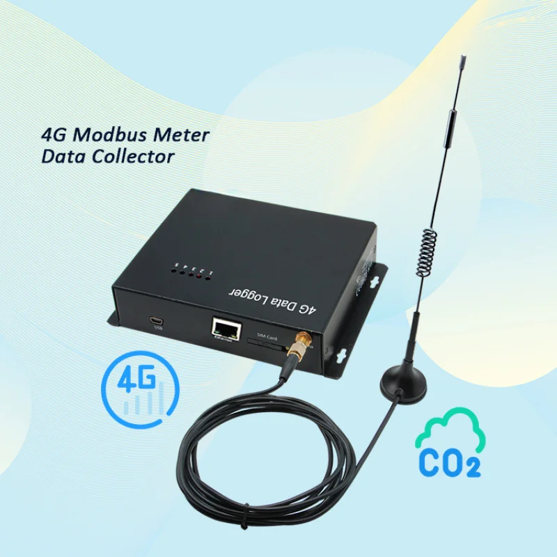 

0 ~ 5VDC Modbus Регистратор Импульсный счетчик Modbus 4G, регистратор данных, Φ-4G датчик температуры, 4g Модем