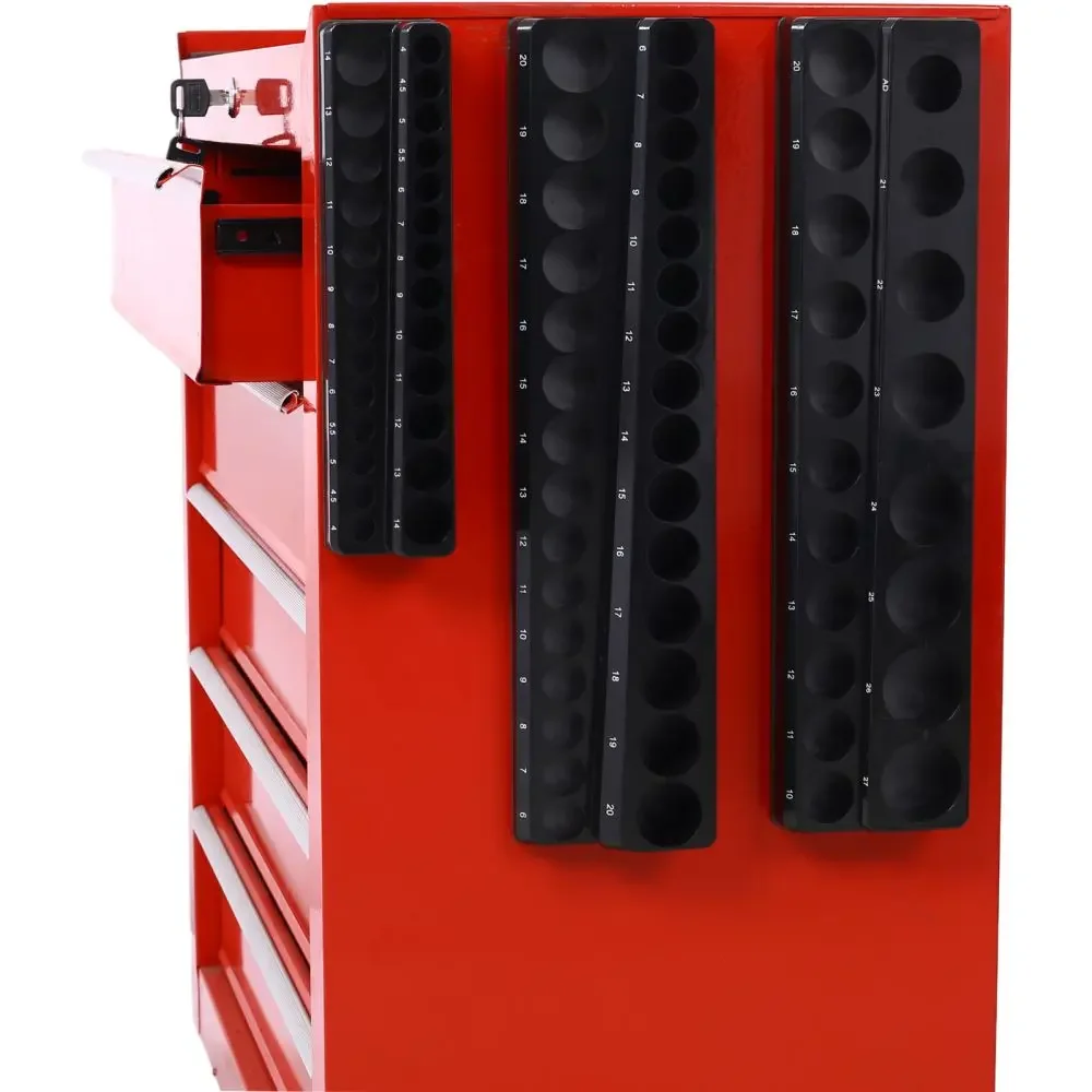 3 ピースメトリックソケットオーガナイザー、ソケットオーガナイザー、ソケットホルダー、ブラックツールボックスオーガナイザー。3 セット、ブラック、メトリック