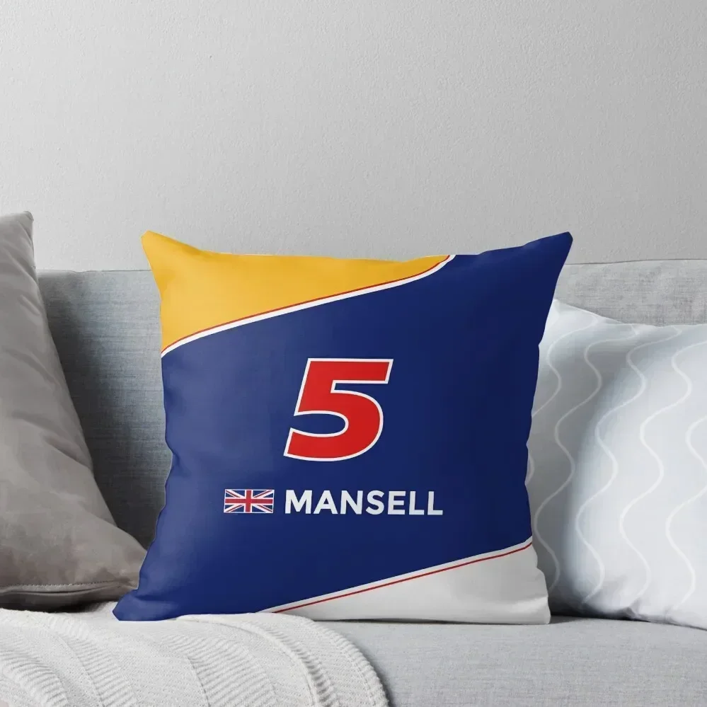 F1 Legends - Nigel Mansell Throw Pillow Luxury Cushion Cover anime girl Anime pillow