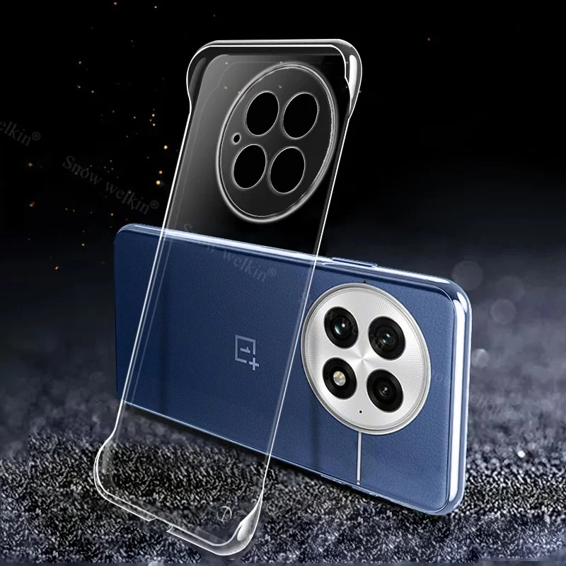 Frameloze slanke doorzichtige plastic pc-harde hoes voor OnePlus 13 One Plus 13 13R 13T 13S 12 12R 11 11R 10T 10 9 8 Pro 9R 9RT telefoonhoes