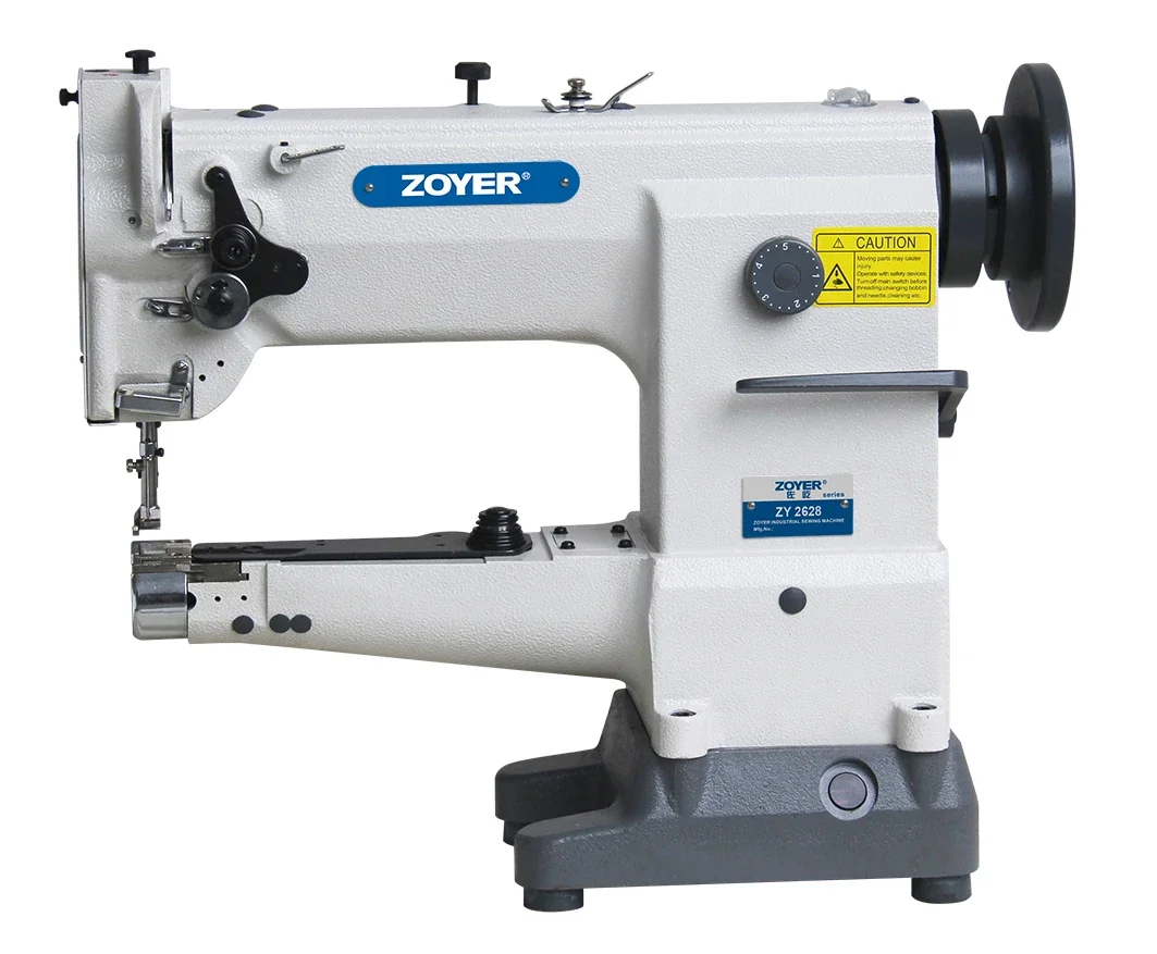 ZY2628 Cylinder Arm Single Needle Lockstitch Heavy Duty Industrial Sewing Machine For Leather Canvas