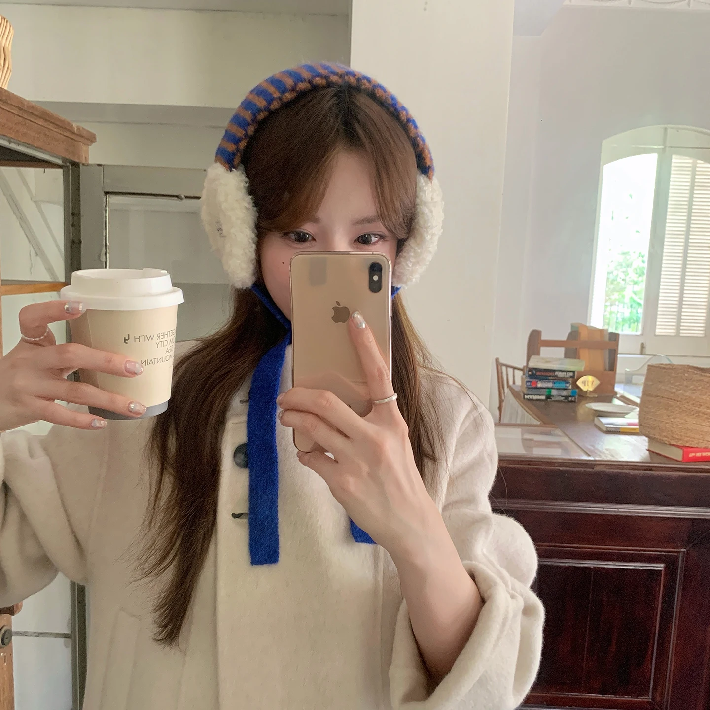 thickened-plush-ear-muffs-women's-autumn-winter-cycling-warmth-binding-cold-proof-ear-protection-soft-velvet-band-headwear