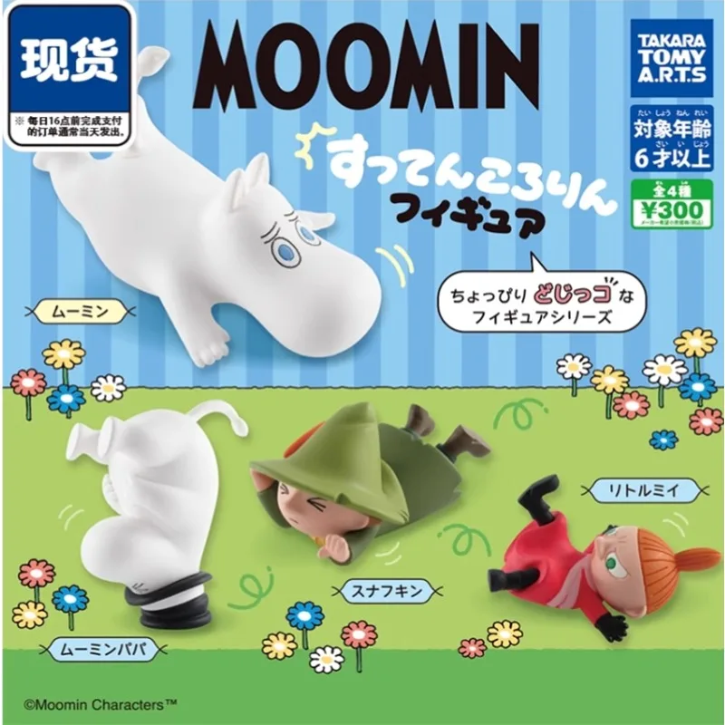 TOMY Gashapon Original MOOMIN Anime Figure Kids Toys Collectible Children\'s Birthday Gift Cute Cartoon Model HOME Ornaments