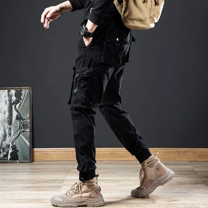 

Outdoor Spring and Autumn Harem Hiking Cargo Pants for Men Cotton High Quality Designer Cheap Slacks Luxury Emo Trousers Man