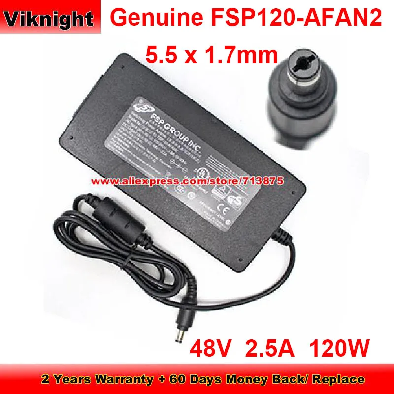 

Genuine Thin 120W Charger 48V 2.5A Switching Adapter for FSP FSP120-AFAN2 with 5.5 x 1.7mm Tip Power Supply