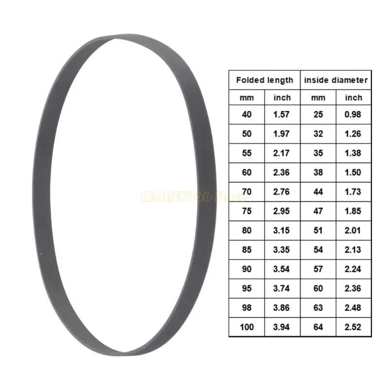 F62C 4 mm Sostituzione della cinghia piatta per i giocatori a cassetta vintad Cinture gomma durante durata