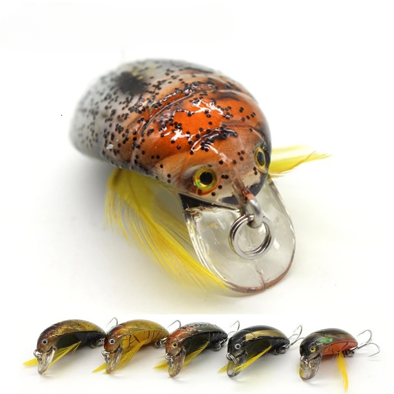 Yuyue Luya Bait Hard Baits Beetle Xiaoqiang Bionic False Lure 3.5cm/4g Insect Lure Foreign Trade Water Surface Lures For Fishing