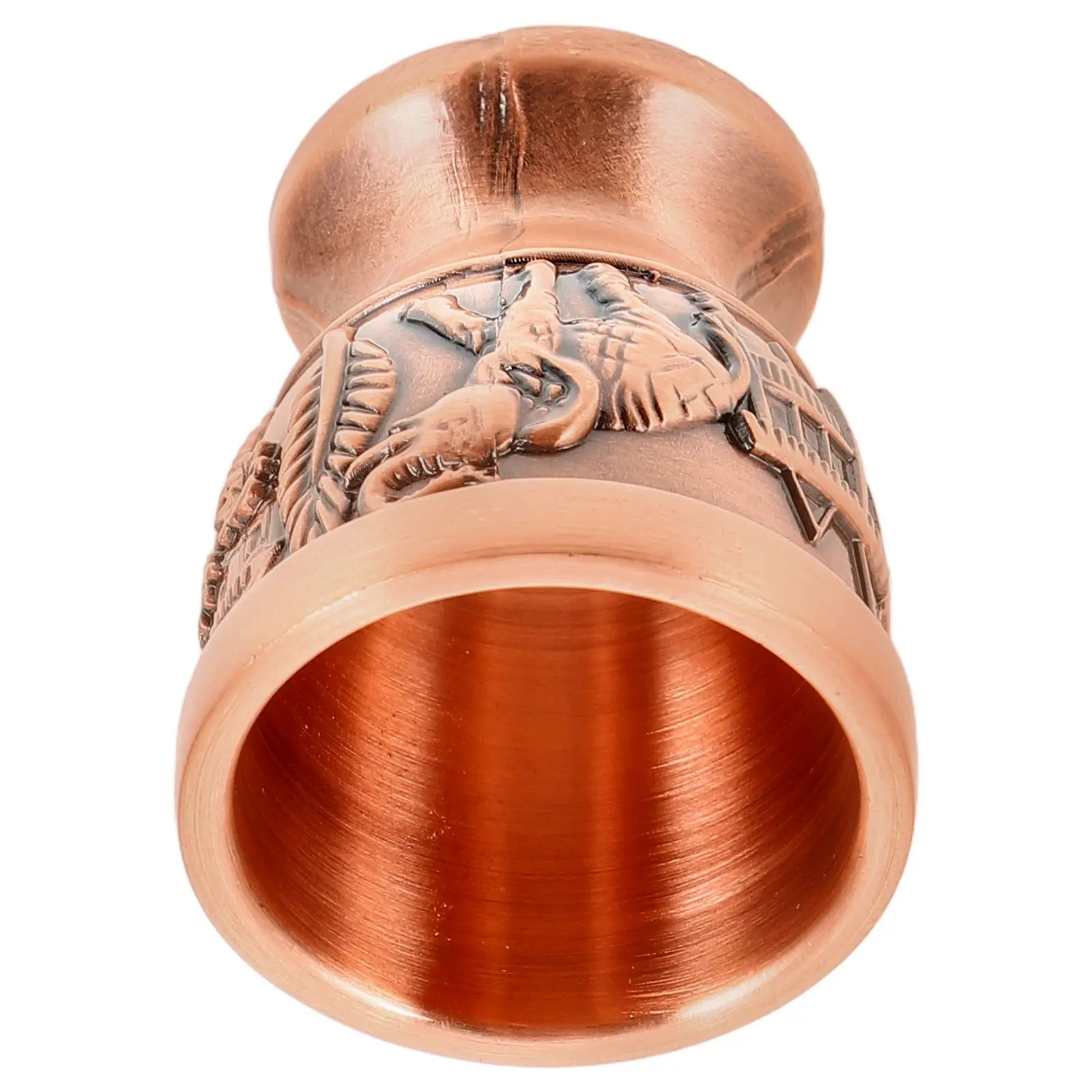 Retro Copper Wine Whiskey Cup Zinc Alloy Chalice Goblet Metal Decorative Cups Tea Glass Cups Delicate Goblet