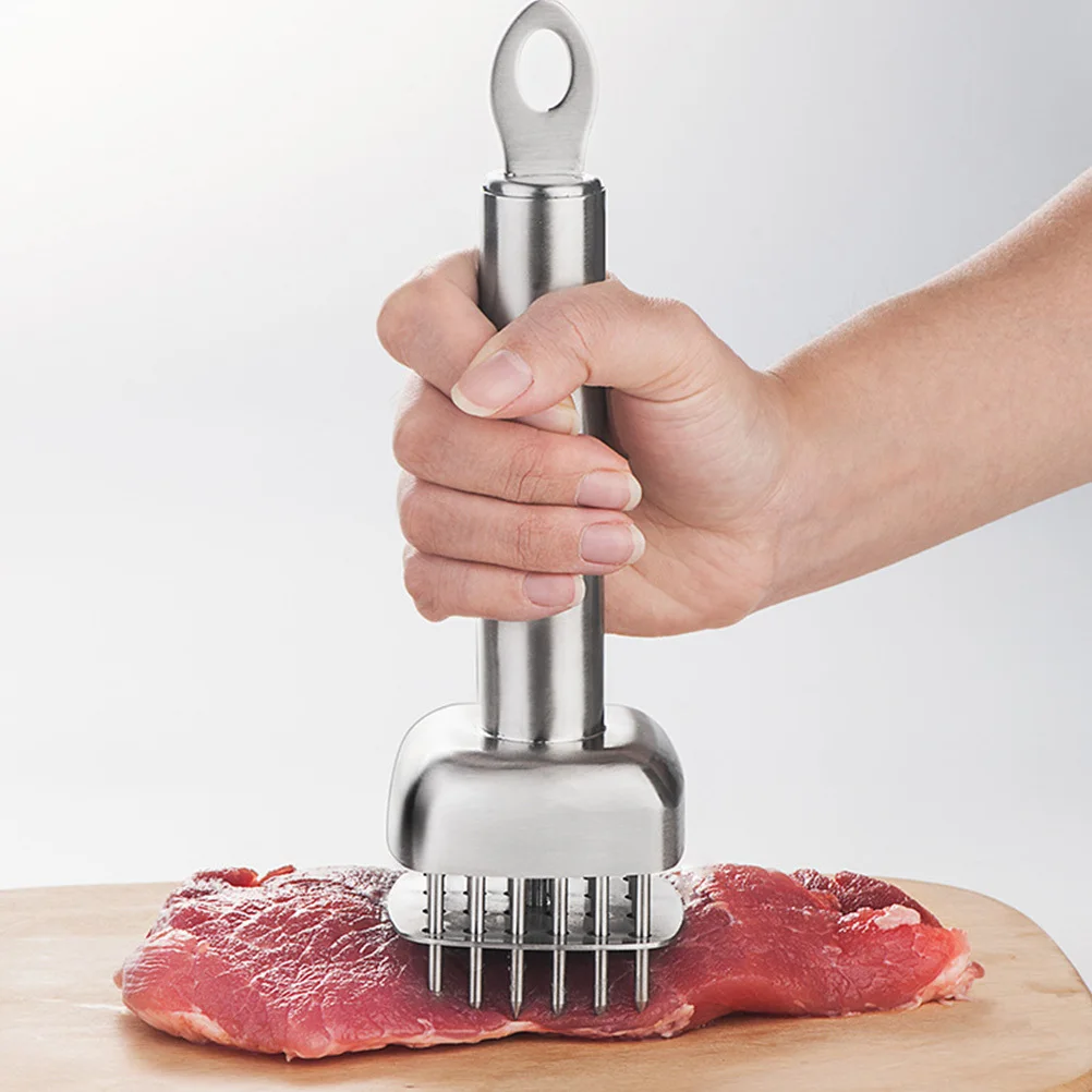 

Stainless Steel Meat Tenderizing Tool Compact Lightweight Pork Pounding Tool Kitchen Steak Tenderizer Needle Cooking Supply