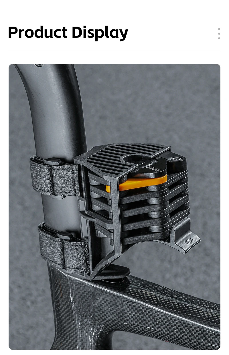 WEST BIKING Faltbares Zahlenschloss Diebstahlsicheres Fahrrad-Kettenschloss aus Aluminium Tragbares E-Bike Roller Sicherheitsschloss Zubehör – Detail 14