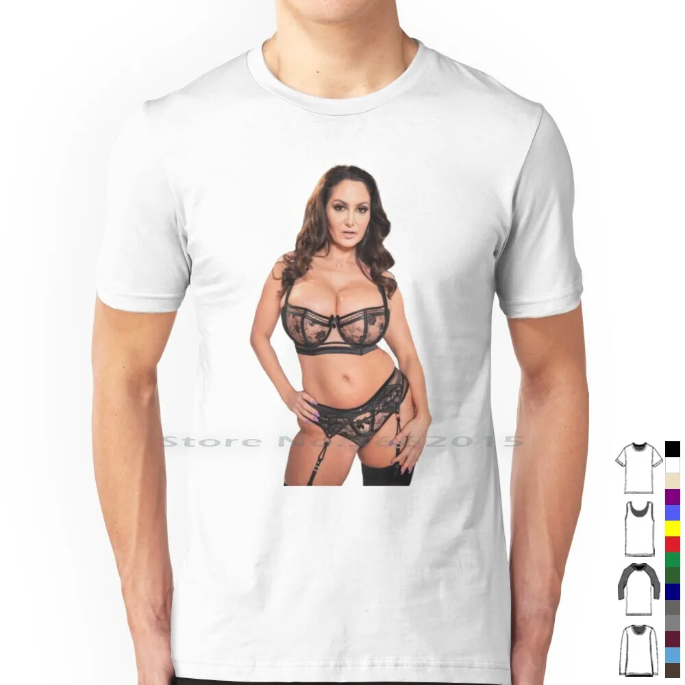 Ava Addams Lingerie T Shirt 100% Cotton Tits Boobs Sexy Ava Addams Milf Hot Mom Lingerie Avaaddams Ava Adams Ava Adamms Short