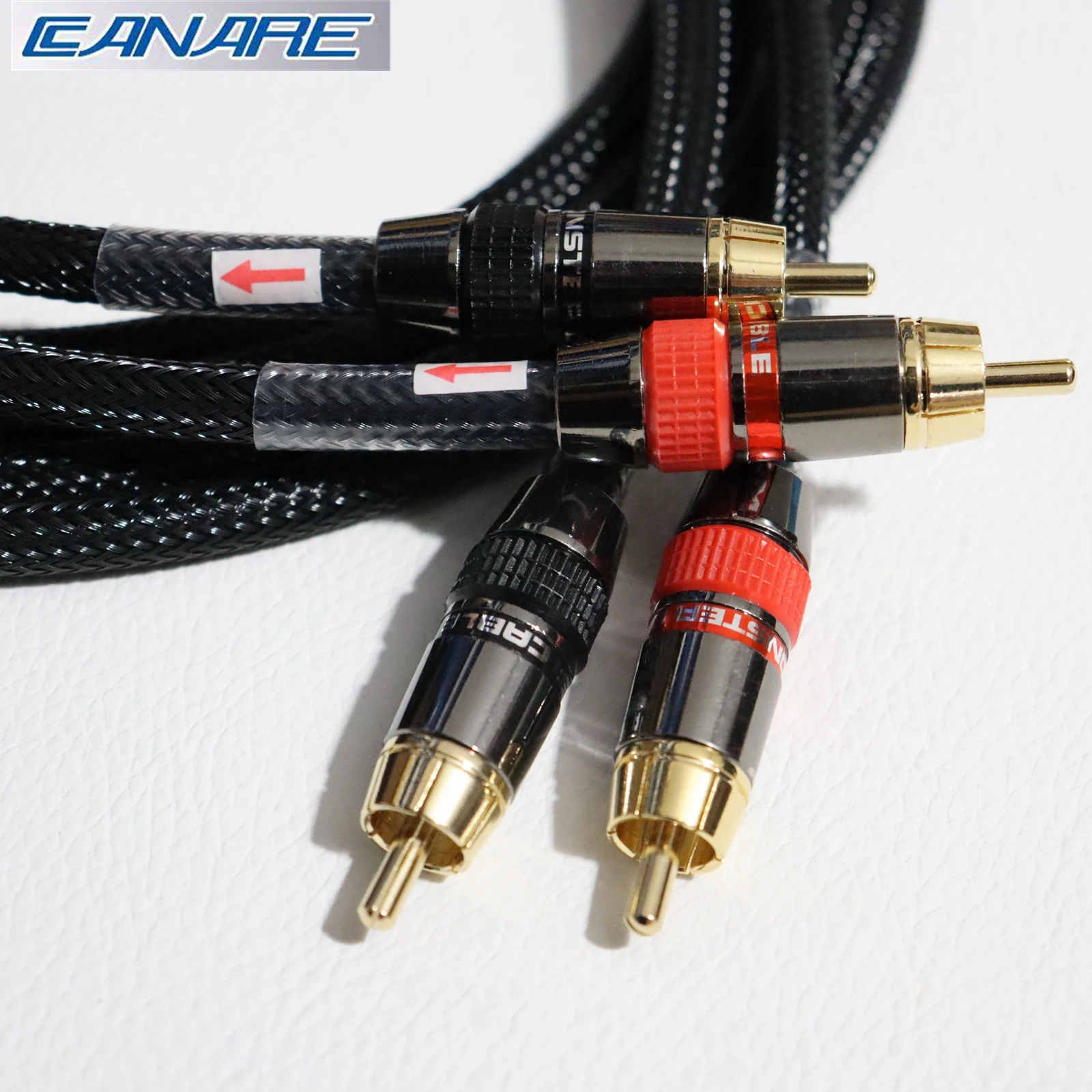 Japan new CANARE RCA audio cable 2 RCA to 2 RCA Interconnect wire HIFI Stereo 4N OFC Male to Male For Amplifier DAC TV car audio