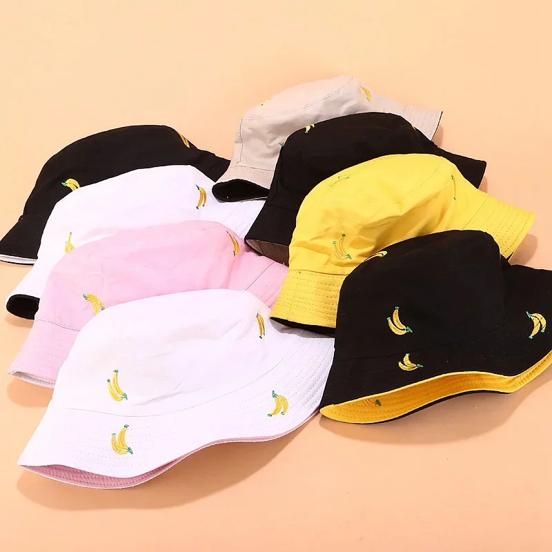 2025 أربعة مواسم القطن الفاكهة قبعة بحافة صياد قبعة السفر في الهواء الطلق قبعة قبعة واقية من الشمس للرجال والنساء 89 #1