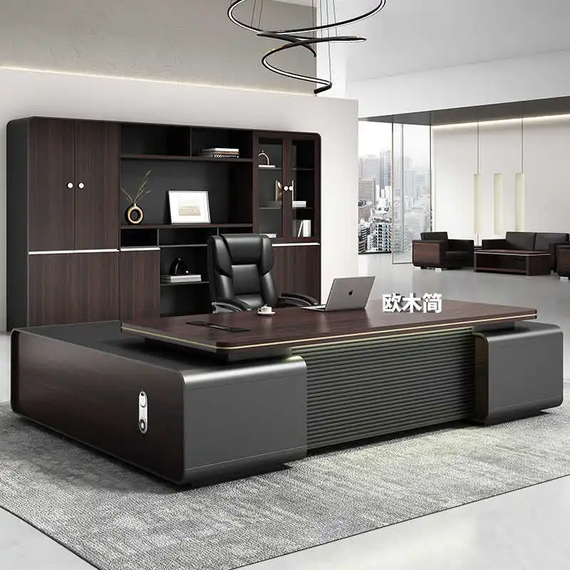 

Corner Office Executive Desk Work Study Table Sofa Side Setup Accessories Room Desks Offer Table Manucure Furniture Offices