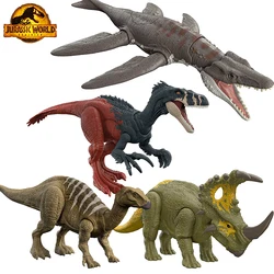 Original Jurassic World Dominion Liopluerodon Megaraptor Dinosaur Models Sound Action Figure Digital Toys for Boys Roar Strikers