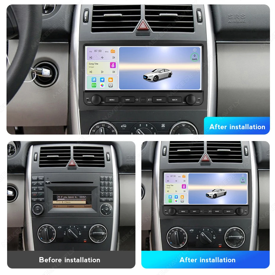 MEKEDE 10.26'' Car Radio For Mercedes Benz B200 Sprinter W906 W639 A B Class W169 W245 Carplay 2 DIN stereo 4/8 Core Head Unit