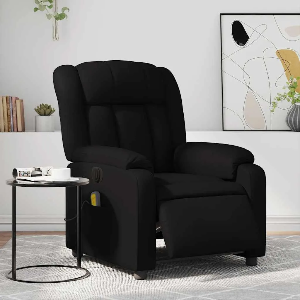 Electric Massage Recliner Chair, Faux Leather Living Room a with 6-Point Vibration, Heated Relaxing Seat for Home