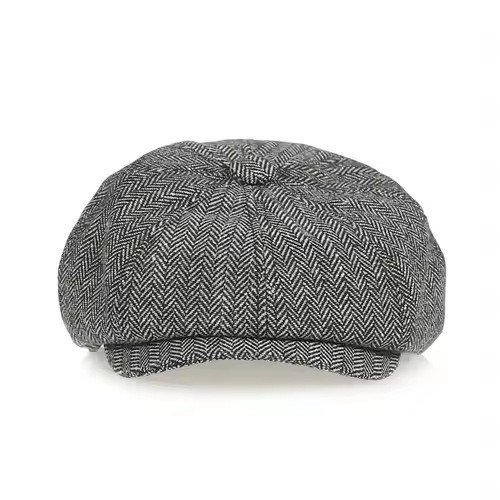 Kids Vintage Beret Cap,  Cute and Stylish Children's Newsboy Ca Retro and Tweed Newsboy Hat for Children - Image 4