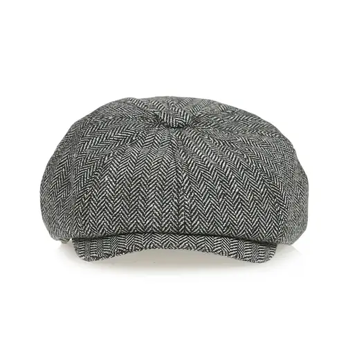 Kids Vintage Beret Cap,  Cute and Stylish Children's Newsboy Ca Retro and Tweed Newsboy Hat for Children - Image 4
