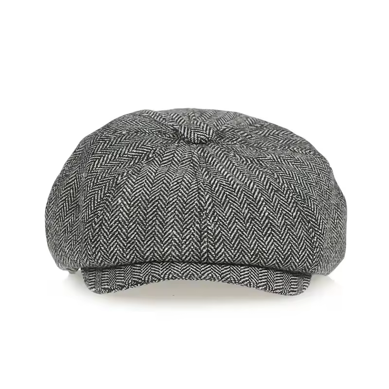 Kids Vintage Beret Cap,  Cute and Stylish Children's Newsboy Ca Retro and Tweed Newsboy Hat for Children - Image 4