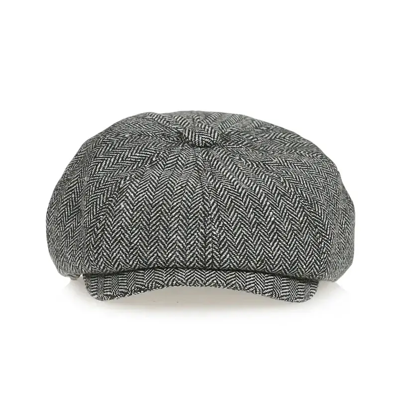 Kids Vintage Beret Cap,  Cute and Stylish Children's Newsboy Ca Retro and Tweed Newsboy Hat for Children - Image 4