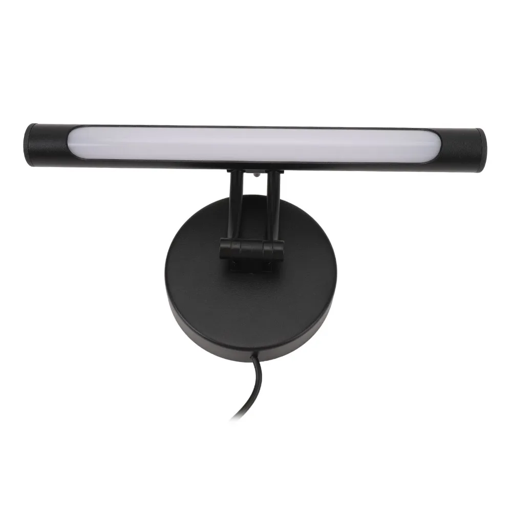 3 Color Temperature LED Vanity Light Bar Multi Angle Adjustment Stepless Dimmable LED Picture Light Matte Black Finish Flexible