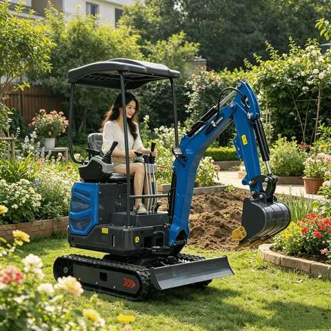 CE Certified 1.5 Ton Mini Excavator Small Crawler Digger for Agriculture Landscaping and Excavation