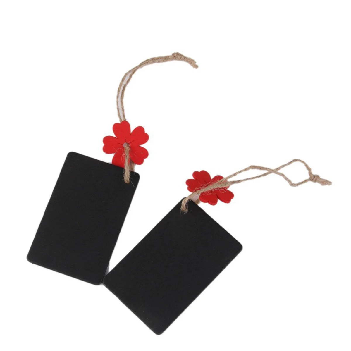 

10pcs Mini Blackboard Price Tags 7*4.5Cm Double Sided Hanging For Gift Wedding Decoration Hanging Blackboard Black Red