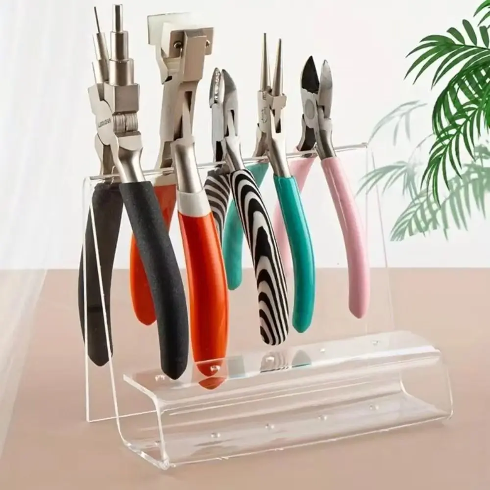 

Space Saving Design Acrylic Pliers Holder Display Rack Holder Stand Jewelry Tool Organizer Modern Transparent