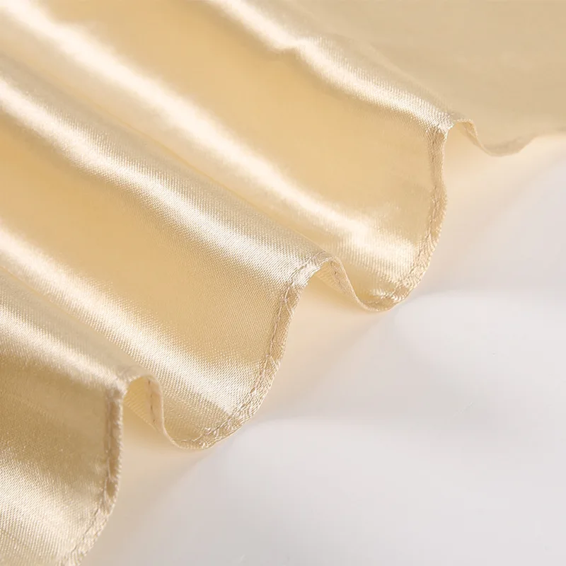 New Lightweight Solid-color Square Scarf single-color Imitation Silk Small Square Plain Glossy Satin Tween Performance 8SJ19