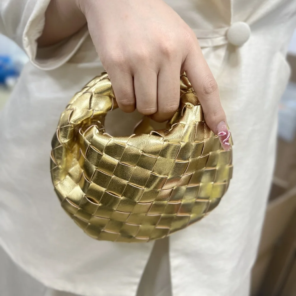 

Кожаная сумка ручной работы с ключом, мягкая кожаная плиссированная сумка для пельменей, многофункциональная ручная женская сумка