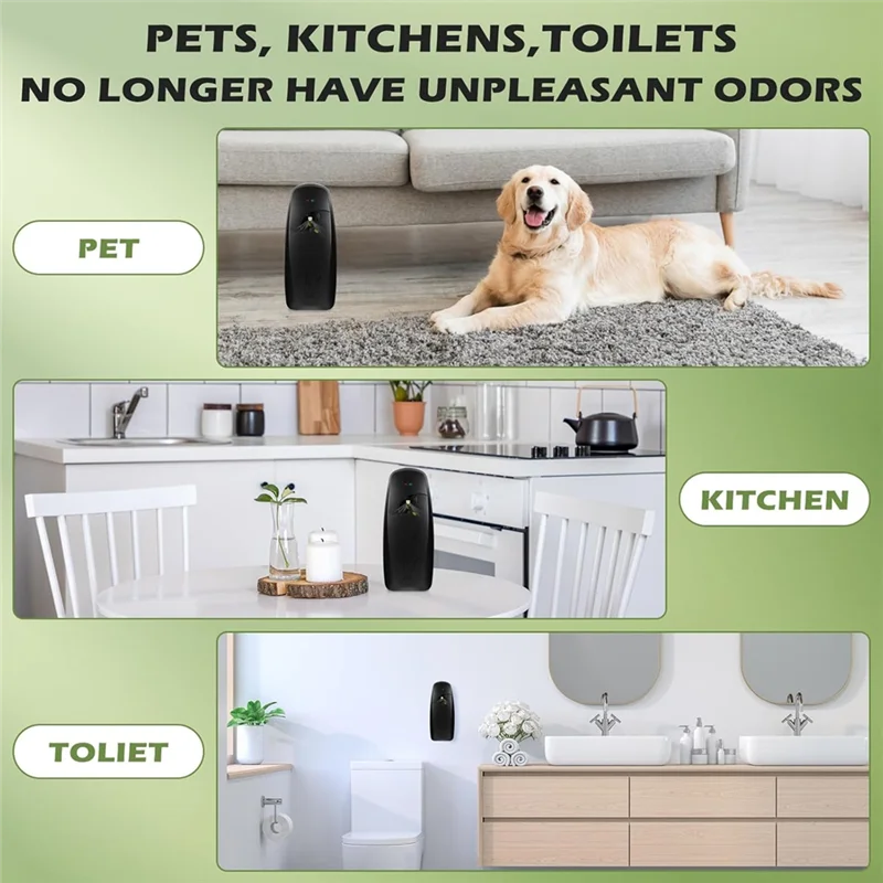 A84E-Automatic Air Freshener Spray-Dispenser,Multiple Time Scent/Mist Release Settings For Room/Restroom